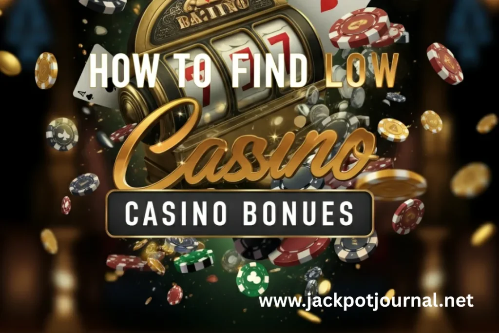 how to find low wagering casino bonuses